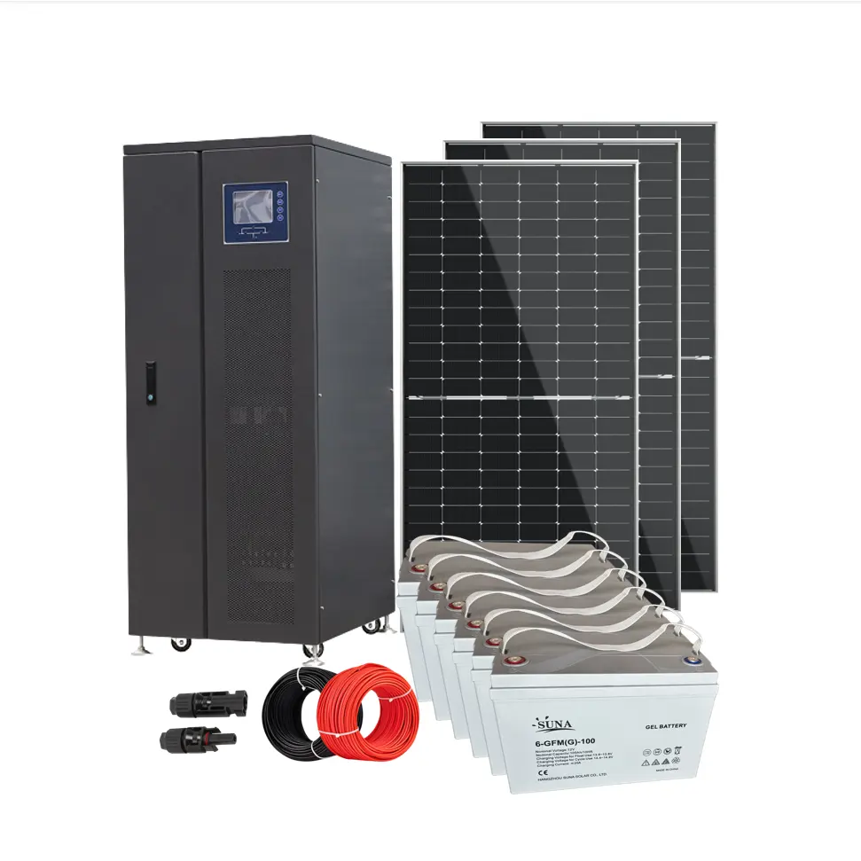 Off grid 3KW 5KW 10KW 15KW 100kw home solar panel power energy system with complete sets solar panel/ inverter/ Battery
