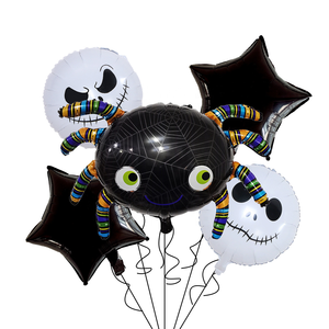 Ensemble de décoration de fête d'Halloween 2025 pour enfant, avec ballons mignons et durables en forme de citrouille, sorcière et fantôme, pour l'intérieur - Product Image 6
