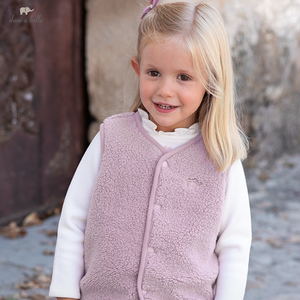 DB4237450 DAVE BELLA Gilet per Bambine Autunno Inverno, Nuovo Gilet alla Moda per Bambini, Top Casual Carino per Bambini e Neonati - Product Image 2
