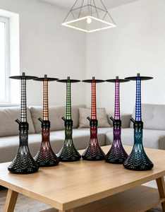ท่อน้ำตกแต่งมอระกู่กระจกสีทันสมัยสำหรับเลานจ์บาร์ที่บ้าน - Product Image 2