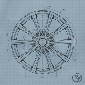 Rines de Aleación Forjados Personalizados de 5 Brazos en Negro Satinado y Gris Metálico para Mazda CX-5 y Tesla Model Y - Product Image 6