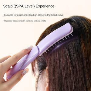 Sisir Rambut Lipat 3-in-1 dengan Cermin & Pembersih Rambut, Sisir Perjalanan Portabel untuk Tas, Anti Kusut dan Mudah Menghilangkan Rambut - Product Image 4