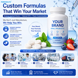 Pastillas de Menta Probióticas Orales para Adultos, Reducen las <span class=keywords><strong>Bacterias</strong></span> Orales y Refrescan el Aliento |   Fabricante de Marca Privada OEM/ODM, GMP Halal - Product Image 5