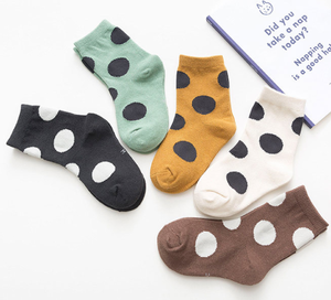 Calcetines de Bebé de Punto con Diseño de Lunares Italianos, 5 Colores, Térmicos - Product Image 2