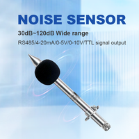 Capteurs de bruit en acier inoxydable SS304 de haute précision sonde compacte 30dB ~ 120dB détecteurs de bruit et de niveau sonore mètres IP65