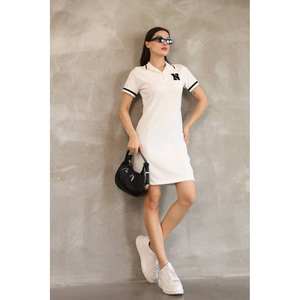 ชุดเดรสทรงโอตโตมัน คอปก ผ้าทอระบายอากาศได้ดี เอวธรรมชาติ เหมาะสำหรับใส่ในชีวิตประจำวัน - Product Image 4