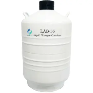 Gran oferta LAB-35 criogénico Dewar Semen almacenamiento 35 litros tanque de nitrógeno líquido