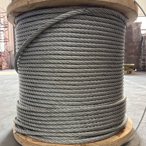 حبل سلكي فولاذي غير دوار 35Wx7 للرافعات البرجية، حبل سلكي فولاذي عالي الكربون - Product Image 2