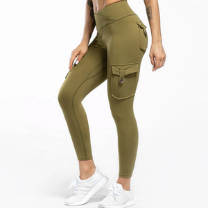 Mallas deportivas de algodón y LICRA para mujer, ropa deportiva para Fitness - Product Image 2