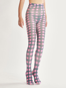 Pantis estampados personalizados para mujer, medias con letras de diseñador, de alta calidad - Product Image 3