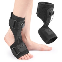 Attelle de cheville fixe respirante en TPE pour le soutien du pied tombant, attelle de nuit pour fasciite plantaire, unisexe adulte