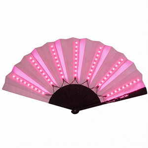 Ventiladores LED de Mano Coloridos para Luces de Neón, Ventilador Plegable LED para DJ, Accesorios para Discotecas, Ventilador de Decoración para Fiestas - Product Image 6