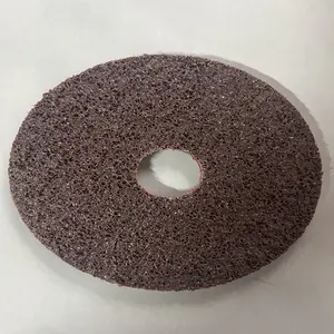 Disque de sable en fibre de nylon non tissée grossière/moyenne/fine