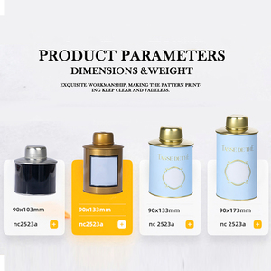 Lata de café pequeña y hermética, latas redondas de té con tapa, Metal chino, cajas de lata, embalaje de lujo personalizado de fábrica - Product Image 4