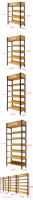 Étagère de présentation en bois avec éclairage LED pour magasin de détail, présentoir debout avec armoires pour les magasins de nourriture sèche et de collations