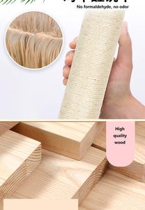 Muebles para gatos <span class=keywords><strong>DIY</strong></span>, marco de escalada para colgar en la pared, columna de agarre, hamaca, escalera, juguete de pommel para habitación - Product Image 4