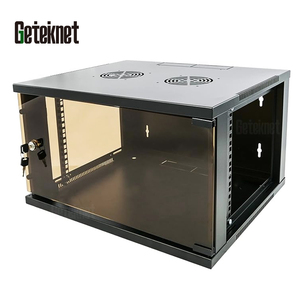 Geteknet جودة عالية SPCC OEM 6U 9U 12U 15U 20U 19 بوصة مثبتة على الحائط رفوف شبكة صغيرة صغيرة - Product Image 1