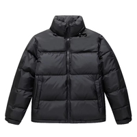 Manteau bouffant d'hiver avec logo personnalisé pour hommes, veste coupe-vent formelle d'automne/hiver, fermeture à glissière, tissu en toile imperméable
