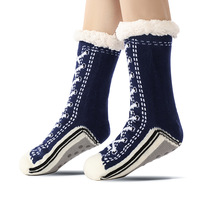 Chaussettes d'hiver pour femmes Design de mode Épaississement et chaussettes antidérapantes drôles chaudes