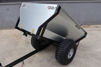 Remorque de jardin ATV TB500 avec treuil et cric, remorquable par ATV, capacité 500 kg, mini-remorque agricole