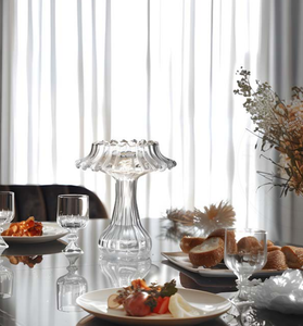 ฝาปิดขวดแก้วใสทรงเห็ด, ที่ใส่เทียนสำหรับงานแต่งงานมี3ขนาด - Product Image 6