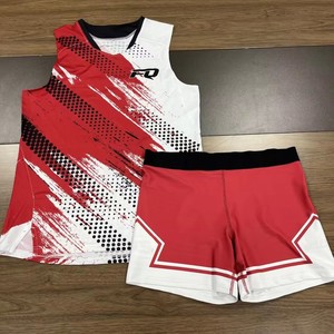 Maillot et short de volley-ball personnalisés pour femmes et hommes, maillot d'entraînement de volley-ball en mesh sublimé sans manches, uniforme d'équipe de volley-ball - Product Image 2