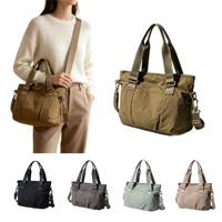 Sac à main en nylon grande capacité pour femme, léger, pour le yoga, le sport, le quotidien, sac à bandoulière multi-poches, sac de voyage, sac de shopping, sac bandoulière