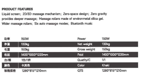 <span class=keywords><strong>2026</strong></span> Lemesy Elektrische Opvouwbare Zero Gravity Volledige Lichaams 4D Luxe Shiatsu Verwarmings Bluetooth Relaxfauteuil Dubbele Kern SL Track Massage - Product Image 3