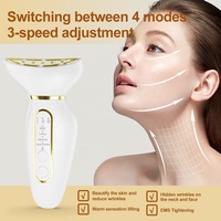 Masseur facial et cervical portable de haute qualité, best-seller, rechargeable par USB, avec technologie de vibration et de chauffage, certifié CE FCC