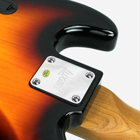 Basse électrique jazz professionnelle 5 cordes pleine taille de qualité supérieure avec micros actifs puissants, maniabilité fluide et son riche