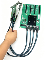 Carte d'extension GPU PCIe 4.0 X16 vers 4x PCIe 4.0 X16 avec puce PEX88096 pour serveur IA et station de travail