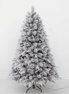 Sapin de Noël Artificiel Effet Neige Réaliste avec Aiguilles de Pin Givrées pour Décoration de Maison 2026 Plusieurs Tailles - Product Image 2