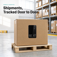 A691P Traceur de mouvement intelligent en forme de carte autocollante BLE sans carte SIM, compatible Web, iOS, Android, pour la logistique, les colis et les actifs