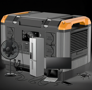 2400W High Capacity Portable <b>Solar</b> <b>Generator</b> & Power Station With Pure Sine Wave Battery MPPT Charge Controller T20&UC400 Long-l - Product Image 1