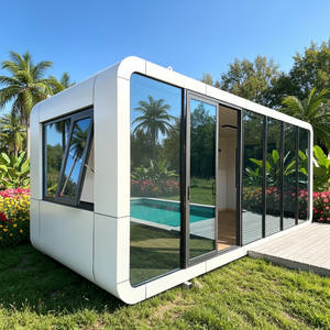 Maison Capsule Préfabriquée Modulaire Moderne CKD Apple Cabin pour Bureau de <span class=keywords><strong>Jardin</strong></span>, Projet de Resort - Product Image 1