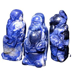 HY Nuevo Feng Shui Chino Tres <span class=keywords><strong>Reyes</strong></span> <span class=keywords><strong>Magos</strong></span> 3 Inmortales <span class=keywords><strong>DE</strong></span> LA Suerte Star Gods Sodalite Fu Lu Shou Riqueza Dioses para Larga Vida Fama y Fortuna Artesanía - Product Image 1
