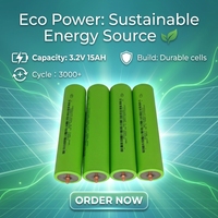 Approvisionnement en gros JSK 32140 Cellule cylindrique LiFePO4 à borne à vis 3.2V 15Ah à haute autonomie au phosphate de fer et de lithium pour l'énergie des vélos électriques