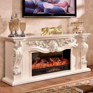 BOTON STONE Design Cheminée en marbre blanc Décoration de cheminée en marbre - Product Image 5