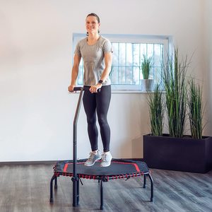 Giá Rẻ Chuyên Nghiệp Phòng Tập Thể Dục Nhà Trong Nhà Mini Nhảy Tập Thể Dục Người Lớn Tập Thể Dục Hình Lục Giác Trampoline Với Lan Can Cho Trẻ Em Tập Thể Dục - Product Image 1