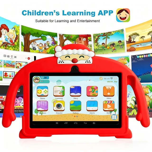 Best Christmas Gift | 2025 Hot Selling Tablet for Education 7.0" FHD Screen Tablet for Children Kids Tablet with Eye Protection