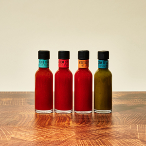 Ensemble de 4 sauces piquantes internationales, saveurs chili et ananas, 180 ml au total - Product Image 4