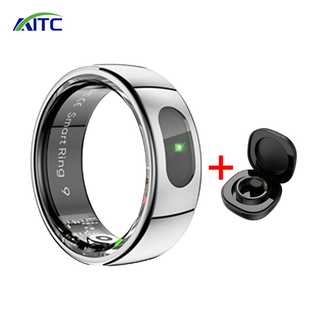 Smart Ring Fitness Tracker Sleep Tracker App Control Alloy Running Walking Modes Time Distance Calorie GPS Sync Gesture Control