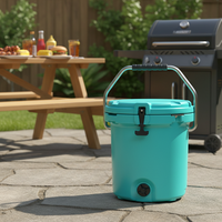 Glacière rotomoulée Roto Cooler Box 19L avec poignée en acier inoxydable