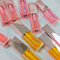 Nouveau Lip Plumper Maquillage Lip Plumper Liquide Vegan Lipgloss Fruit Saveur Maquillage Vegan 3 Couleurs Rose Or Tube Huile À Lèvres