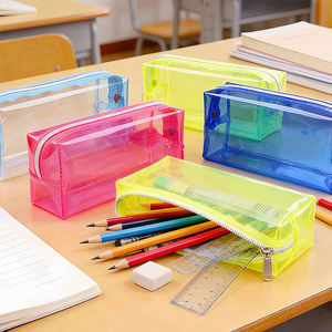 Étui à crayons personnalisé pour enfants, kawaii, de luxe, pour étudiants, en plastique imperméable, sac de rangement mignon, étui à crayons transparent en PVC pour l'école - Product Image 3