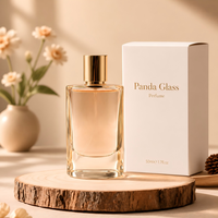 Bouteille de parfum transparente 30ml 50ml 100ml avec boîte, sérigraphie/estampage à chaud, emballage cosmétique, vente en gros, fournisseur d'usine OEM