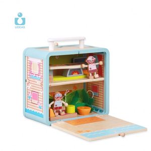 UDEAS Pretend Role Play Diy Educational Toy Kids Wooden <strong>Doll</strong> House With <strong>Doll</strong> Room Furniture <strong>Swings</strong> - Product Image 2