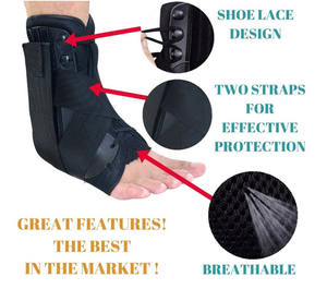 संपीड़न विरोधी स्पिन बास्केटबॉल दबाव पट्टी और फीता टखने समर्थन स्टेबलाइजर - Product Image 5