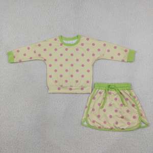 Completi <span class=keywords><strong>Abbigliamento</strong></span> <span class=keywords><strong>Bambina</strong></span> Trendy 2026 Stile Western con Pois, Set Gonne e Pantaloncini a Maniche Lunghe, <span class=keywords><strong>Abbigliamento</strong></span> Bambini all'Ingrosso - Product Image 6