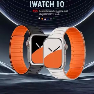 Bracelet magnétique en silicone pour <span class=keywords><strong>Apple</strong></span> <span class=keywords><strong>Watch</strong></span> 789 Ultra Advanced Sense Strap N54 Bracelet de montre magnétique en silicone - Product Image 2